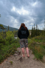 Mtn/Tree Black Hoodie (Unisex)