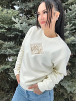 Cream Reflections Crewneck Sweatshirt  (Unisex Fit)